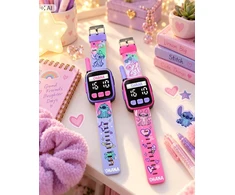 Kids Licensing KIDS 2x Walkie Talkie Krótkofalówka Laikrodis Na Rękę 2w1 Lilo I Stitch Dla Dzieci / Las40065 (SB12383)