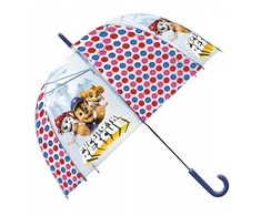 Kids Euroswan - Akcesoria licencyjne Kids Euroswan Parasolka przezroczysta manualna 46cm Psi Patrol PAW PATROL PW20001