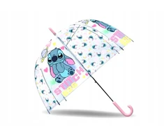 Kids Euroswan - Priedai licencyjne Parasolka manualna przeźroczysta Stitch