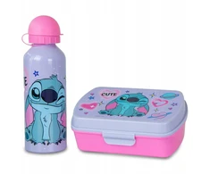 KIDS Rinkinys 2in1 Pietų dėžutė Lunchbox + Gėrimo buteliukas Vaikams Lilo ir Stitch / St00133 (SB11880)