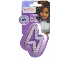 KIDS Spiralinė plaukų guma su braškių kvapu mergaitei violetinė Wow / Wow00091 violetinis žaibas (SB12188)