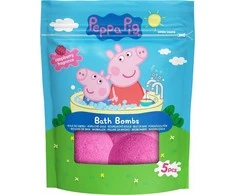Europe Distribution PEPPA PIG vonios burbulai aviečių aromato, 5vnt x 50 g