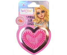 KIDS Kvapni guma spiralė mergaitėms su braškių kvapu Wow Generation / Wow00091 rausva širdelė (SB12189)