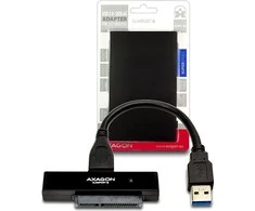 AXAGON ADSA-1S6 USB3.0 – SATA 6G UASP HDD išorinis adapteris, įsk. Byla