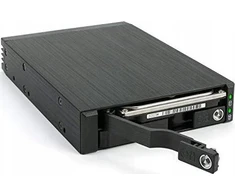 Kieszeń Fantec FANTEC MR-25DUAL, 2.5'' SATA + SAS HDD/SSD removable frame, juodas
