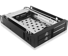 ICYBOX IB-2227StS Icy Box Mobilus stovas skirtas 2x 2.5 SATA HDD arba SSD, Juodas