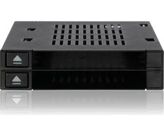 Serveris Icy Dock 2 x 2,5 colio SATA / SAS Hotswap flexiDOCK (MB522SP-B) lizdas