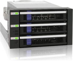 „Icy Dock“ vidinis korpusas, skirtas 3 x 3,5 colių SATA, „Raid Backplane“ (MB153SP-B)