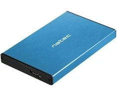 NATEC NKZ-1280 išorinis korpusas RHINO GO, skirtas 2,5" SATA USB 3.0 Mėlyna