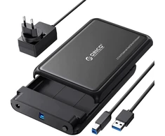„Orico“ išorinis HDD/SSD korpusas 2,5"/3,5" - DDL35-U3 (USB-B į USB-A 3.2, maks.: 20 TB, juodas)