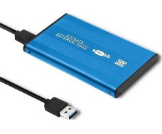 QOLTEC išorinio kietojo disko dėklas HDD/SSD 2.5" SATA3 USB 3.0 Mėlyna