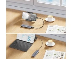 M.2 SSD Dėklas - Unitek S1241B01 NVMe USB-C 10Gbps Pilkas