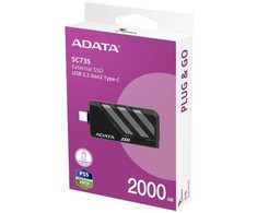 Kietasis diskas Adata SC735 2TB SSD Juodai-pilka