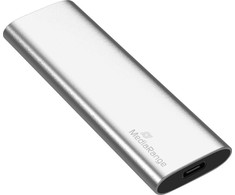 Kietasis diskas MediaRange 480 GB, Externe SSD - sidabrinis, USB-C 3.2 Gen 2 (10 Gbit/s)