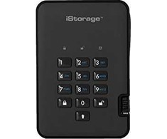Kietasis diskas Disk zewnętrzny SSD iStorage diskAshur2 128GB Juodas (IS-DA2-256-SSD-128-B)
