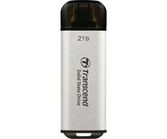 TRANSCEND ESD300S 2TB Išorinis kietasis diskas SSD USB 10Gbps Type C Sidabrinis