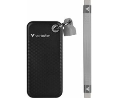 Kietasis diskas Verbatim Pocket 1TB išorinis SSD diskas, juodos ir pilkos spalvos (32190)