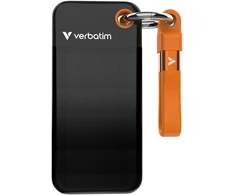 Kietasis diskas Dysk zewnętrzny SSD Verbatim Pocket 256GB Juodai-oranžinė (32418)