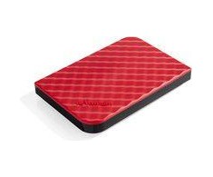 Kietasis diskas išorinis HDD Verbatim Parduotuvė 'n' Go Portable 1TB Juoda ir raudona (53203)