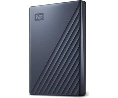 Kietasis diskas Western Digital „My Passport Ultra 2TB“ Mėlyna USB-C/USB3.0 HDD 2,5 colio metalinės apdailos RTL nešiojamas išorinis diskas