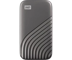 Kietasis diskas Western Digital My Passport SSD - šifruotas - 4 TB - 256 bitų AES - pilkas
