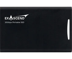 Kietasis diskas ExAscend išorinis SSD diskas Exascend Element nešiojamasis 4TB juodas SSD diskas