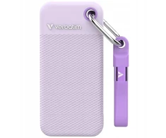 Kietasis diskas External Drive Verbatim Pocket SSD 1TB USB-C 3.2 gen.2 baltas-violetinė 32322