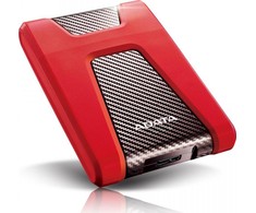 Kietasis diskas HDD išorinis diskas ADATA HD650 1TB Juodas raudonas (AHD650- 1TU3- CRD)