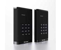 „iStorage diskAshur3 HDD“ išorinis kietasis diskas 1 TB, USB C tipo, 3.2 kartos 1 (3.1 kartos 1), juodas