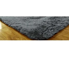 kilimas - Gyvenamasis kambarys Shaggy 200x200 - Tamsus Sidabrinis universalus