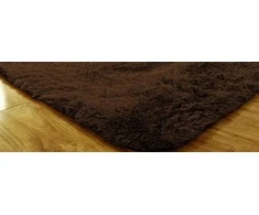 Kilimas - Gyvenamasis kambarys Shaggy 200x300 - Tamsiai rudas universalus