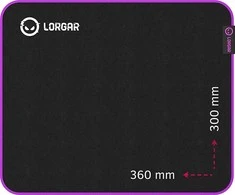 LORGAR Main 313 pelės kilimėlis | 360x300x3mm
