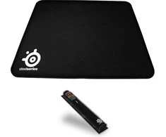 Medžiaginis pelės kilimėlis SteelSeries QcK Heavy, Didelis, Juodos spalvos