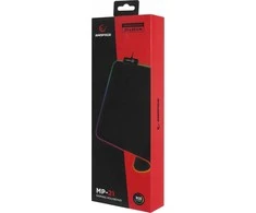 Rampage MP-21 podkładka žaidimams pod pelė 25x33cm RGB juoda