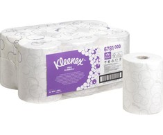 Kleenex 6781, 600 m, 2400 lapų, Balta, Plastikas, Prancūzija