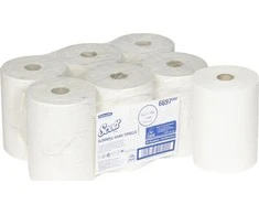 Kimberly-Clark Scott Slimroll - Rankšluosčių ritinėlis, ilgis 190 m - Baltas