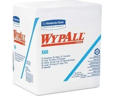 Kimberly-Clark Wypall X60 - Šluostės dalimis, sulankstytos, baltos - 76 skyriai