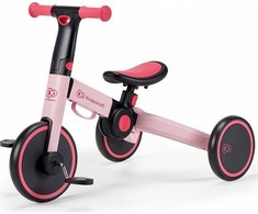 Kinderkraft sulankstomas vaikiškas triratukas 3 viename 4TRIKE KR4TRI00PNK0000, rožinis