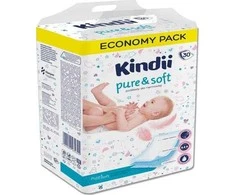 Kindii Pure&amp;soft pervyniojimo paklotai 60x40cm, 30 vnt.