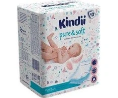 Kindii Pure &amp; Soft Vienkartiniai įklotai kūdikiams 1 pakuotė - 10 vnt