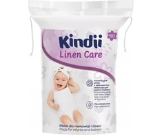 KINDII Kosmetikos įklotai kūdikiams ir vaikams Lino priežiūra 1 pakuotė - 50 vnt