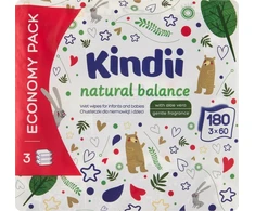 KINDII Natural Balance valomosios servetėlės kūdikiams ir vaikams 3+1 nemokamai