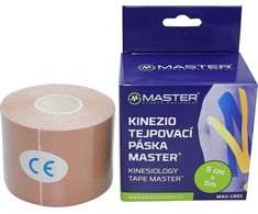Master Taśma Kinezjologiczna 5 cm x 5 m Brązowa (MAS-C801-tan)