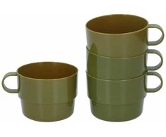 KELIONINIS PUODELIS 4VNT. CAMP ACTIVE KHAKI 1074375
