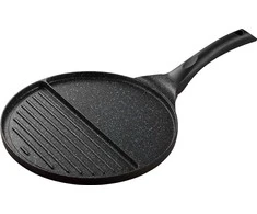 King Hoff Keptuvė Kinghoff dviguba keptuvė, aliuminio, juodo marmuro, skersmuo 27cm