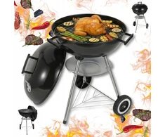Grill Grilis Sodo anglies kepsninė su dangčiu ant ratukų, kinghoff, kh-2033