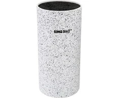 King Hoff Blok Peilių laikiklis 11x22 cm, balto marmuro, Kinghoff