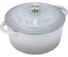 King Hoff Puodas Ketaus puodas su dangčiu, 24 cm skersmens, 4 l, pilkas, „Kinghoff“
