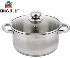 King Hoff Puodas Puodas su dangčiu, plieno, 16 cm skersmens, 1,5 l talpos, „Kinghoff“