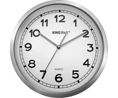 King Hoff Laikrodis Sieninis laikrodis, nerūdijančio plieno, 34 cm skersmens, Kinghoff